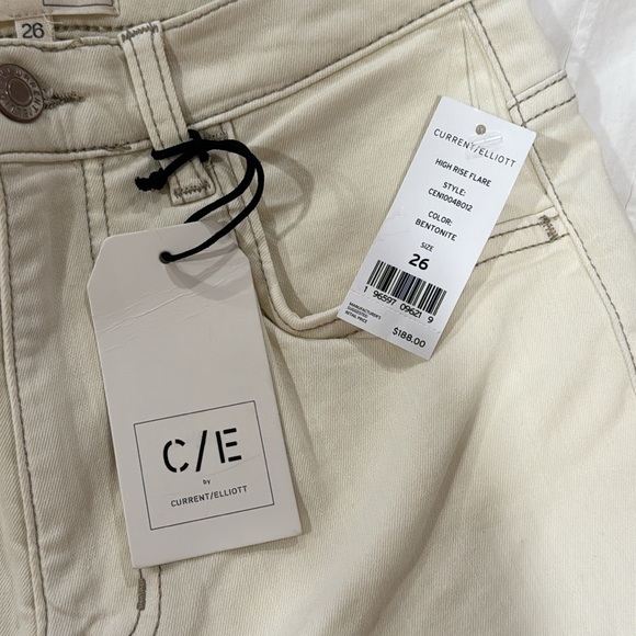 Current/Elliot high rise flare, 26, cream - Picture 2 of 5